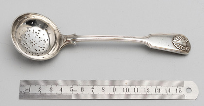 Indian Colonial Silver Sugar Sifter Spoon - Hamilton & Co.